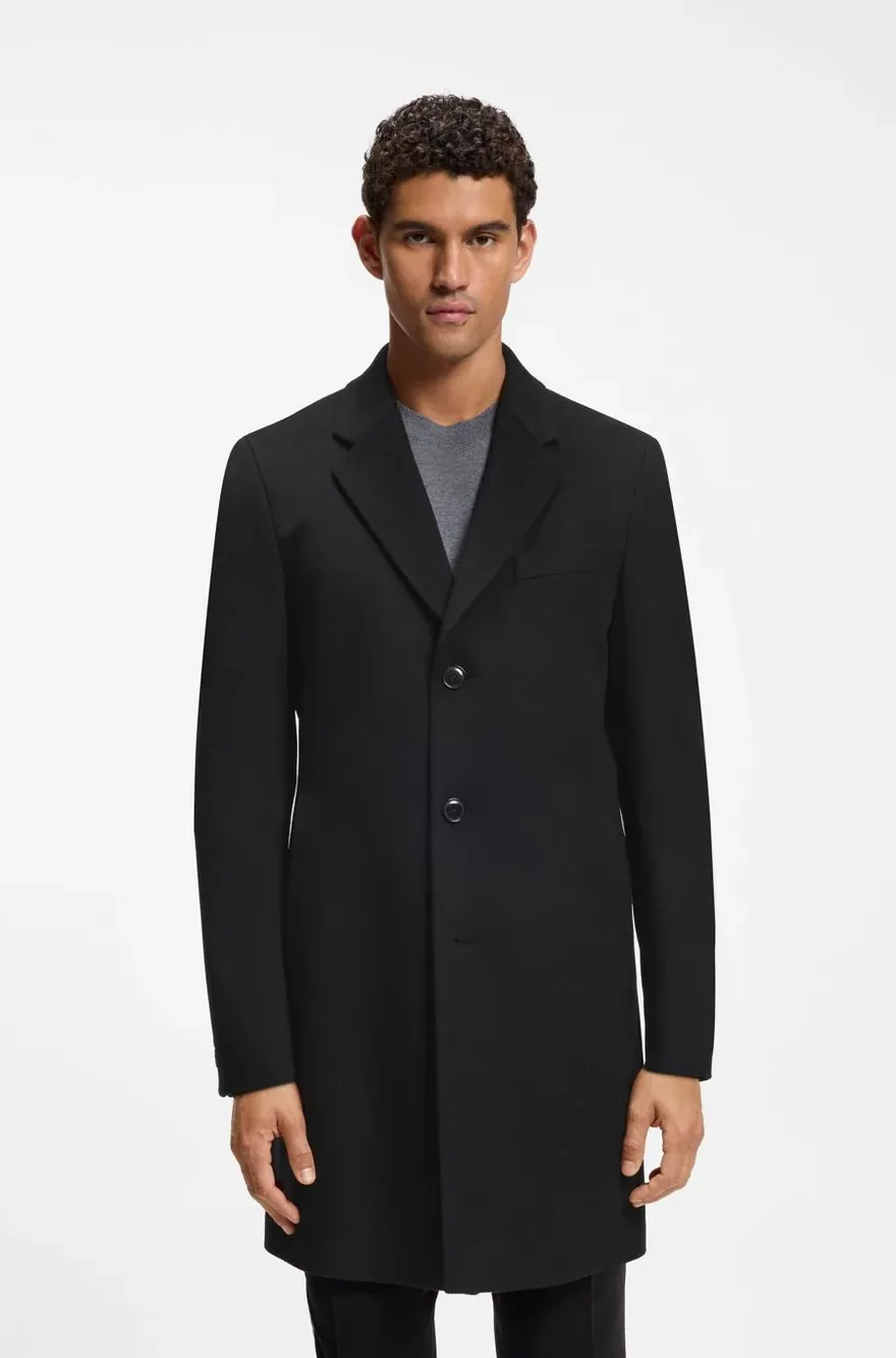 Пальто Hugo Boss slim fit з кашеміру