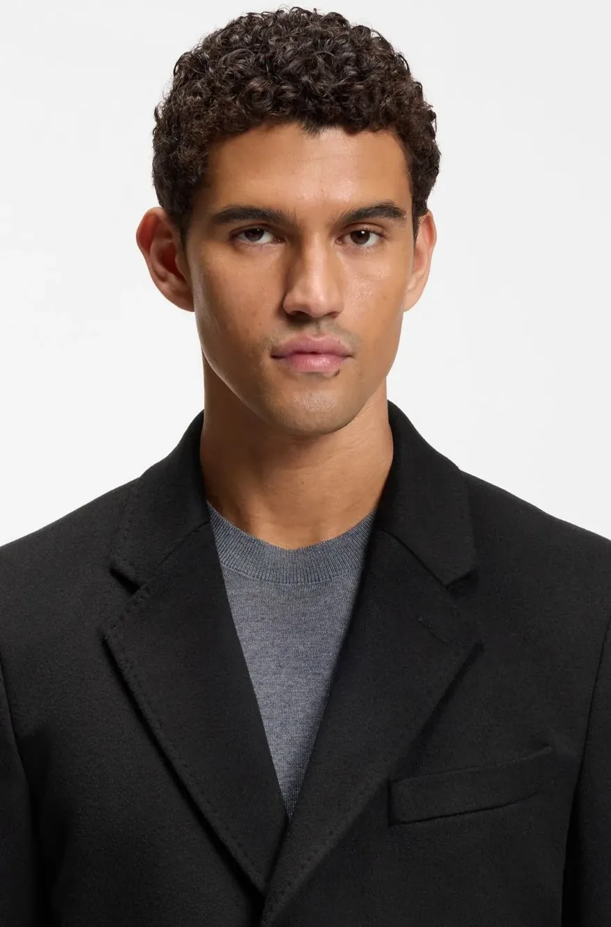 Пальто Hugo Boss slim fit з кашеміру — фото 2