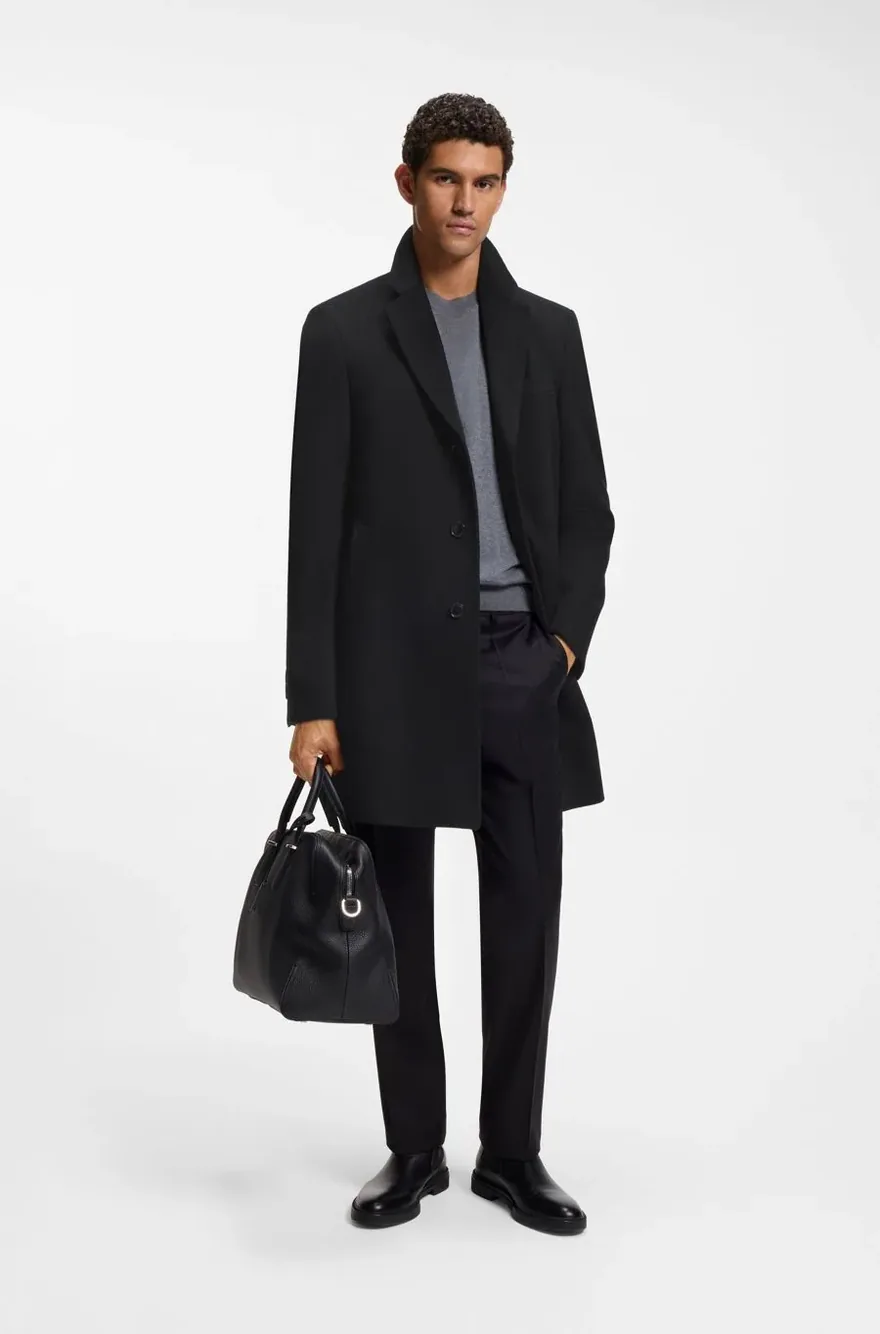 Пальто Hugo Boss slim fit з кашеміру — фото 3
