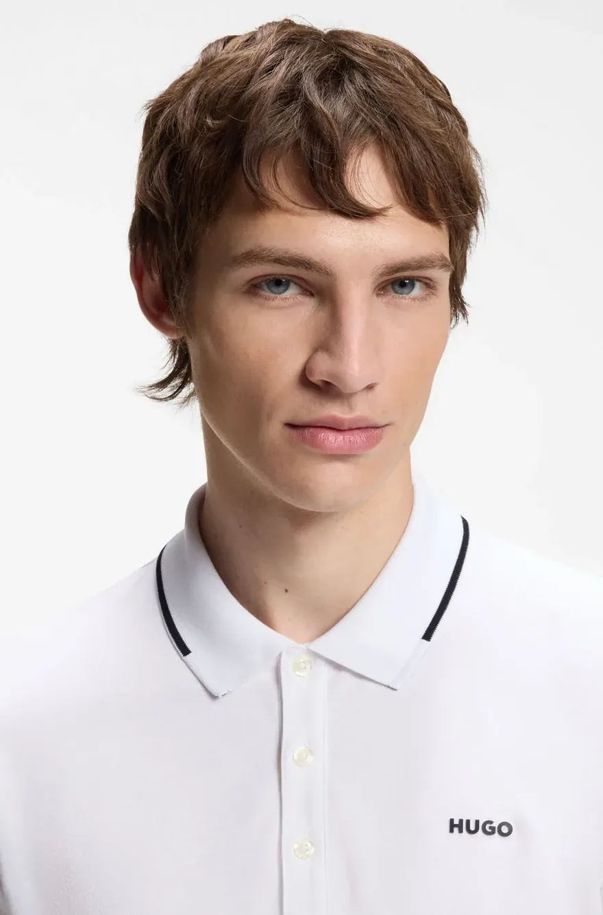 Поло Hugo Boss slim fit зі стрейч-бавовни — фото 2